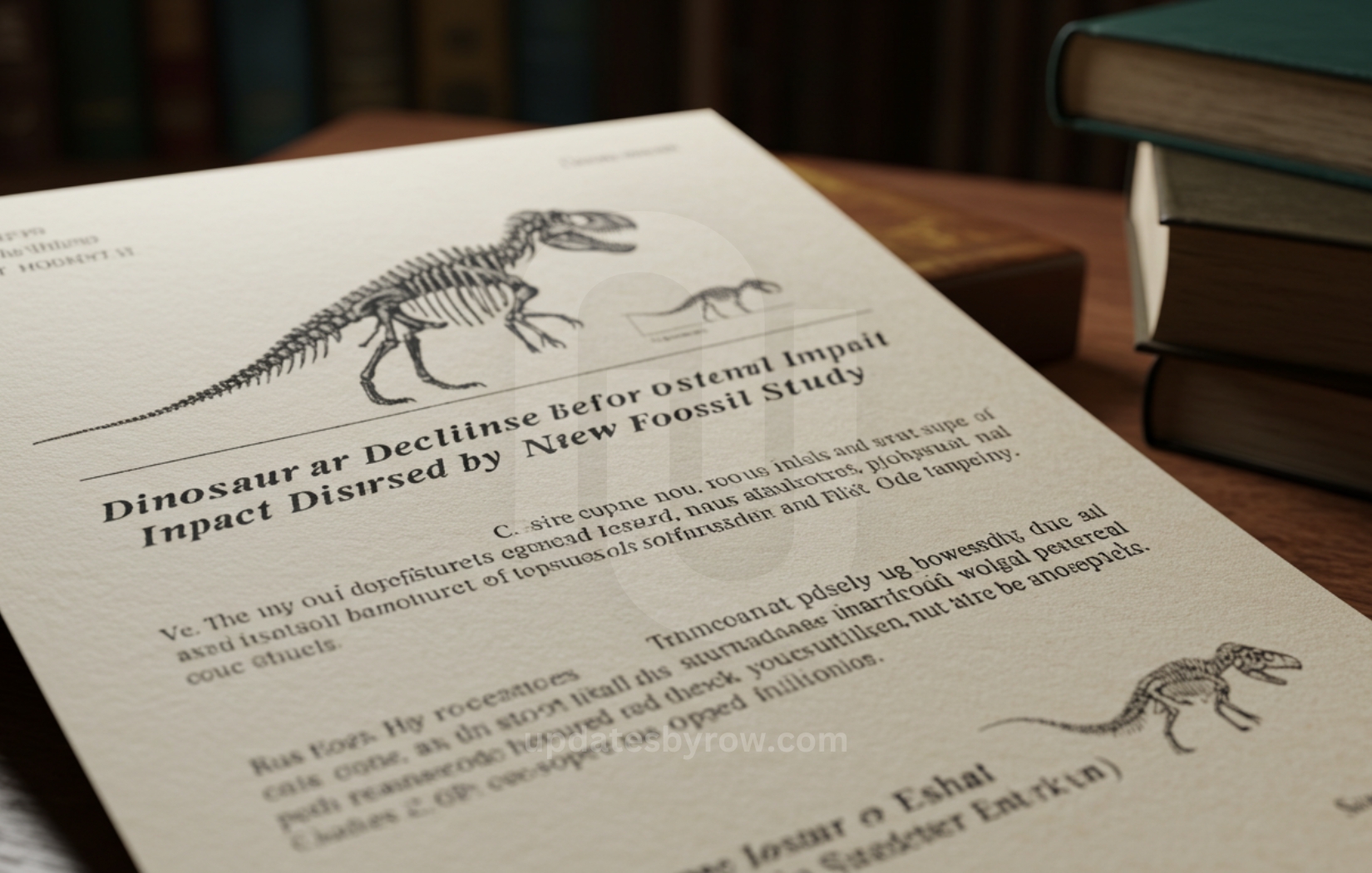 Dinosaur Decline Before Asteroid Impact Dismissed by New Fossil Study