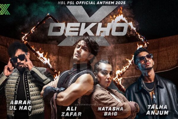 "PSL 10 anthem 'X Dekho' released by PCB featuring Ali Zafar and Natasha Baig. Get ready for an electrifying season with vibrant beats and star-studded performances. The HBL PSL 10 kicks off on April 11!"