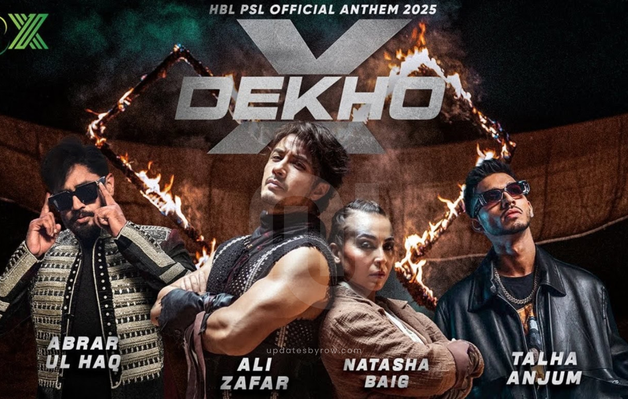 "PSL 10 anthem 'X Dekho' released by PCB featuring Ali Zafar and Natasha Baig. Get ready for an electrifying season with vibrant beats and star-studded performances. The HBL PSL 10 kicks off on April 11!"